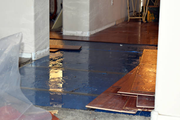 Professional Sewage Cleanup technician working in Long Beach, MS